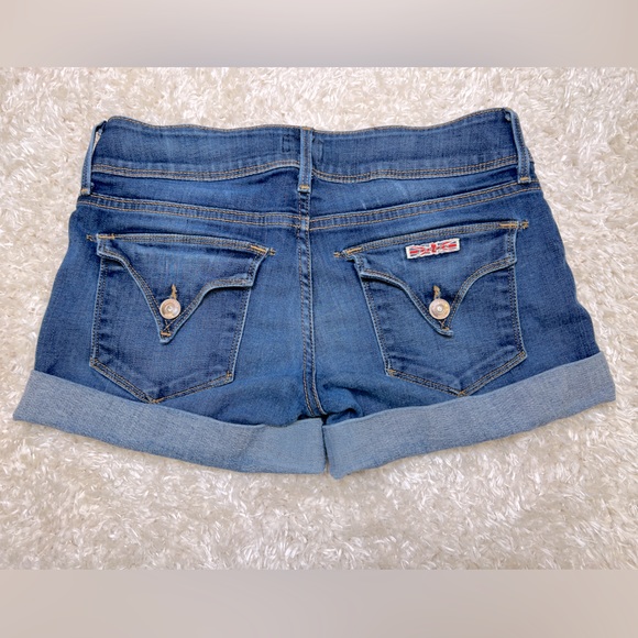 HUDSON || Cuffed Denim Shorts SZ 24 - Picture 2 of 4